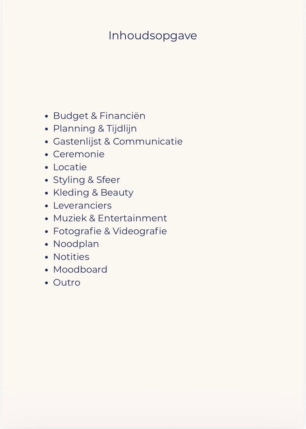 Wedding Planner Digitaal